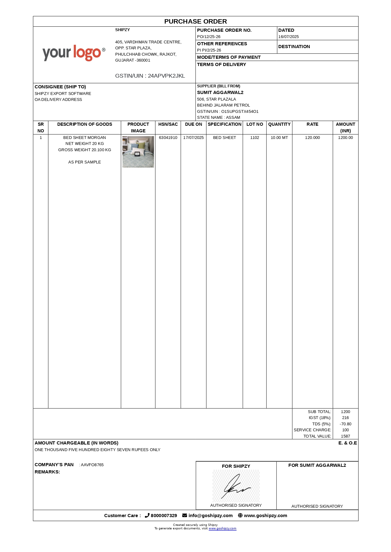 Purchase Order