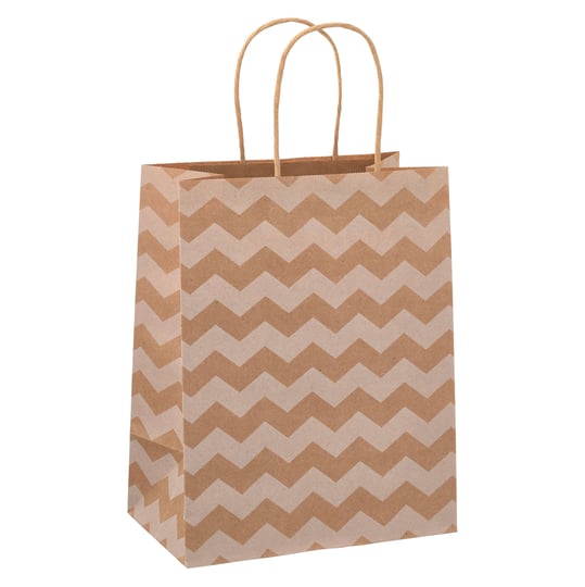 10-kraft-dots-chevron-paper-bag-value-pack-by-celebrate-it-1