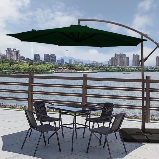 10ft-outdoor-patio-hanging-cantilever-umbrella-dark-green-1