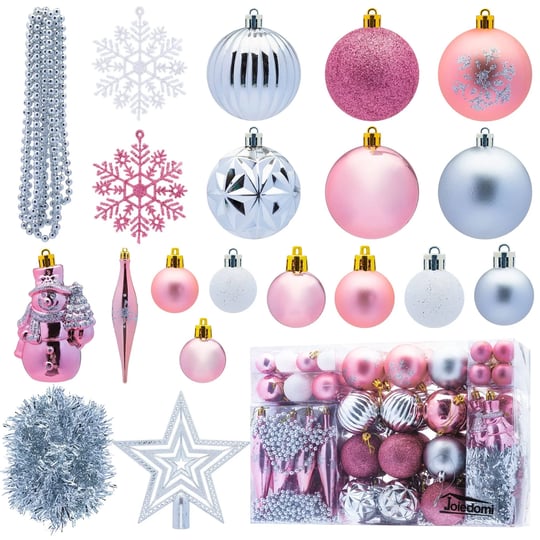 110pcs-assorted-christmas-ball-ornaments-rose-gold-silver-white-1
