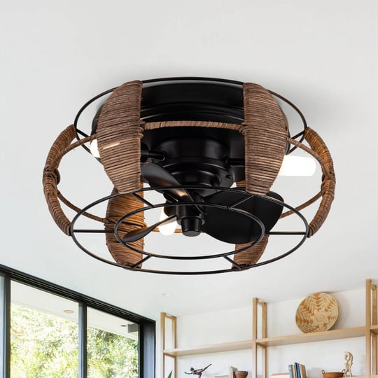 13-6-in-matte-black-industrial-3-blade-rattan-fandelier-cage-ceiling-fan-chandelier-with-remote-13-7
