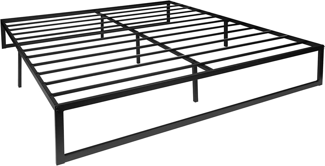 14-metal-platform-bed-frame-black-frame-steel-slat-supports-12-5-underbed-storage-no-box-spring-need-1