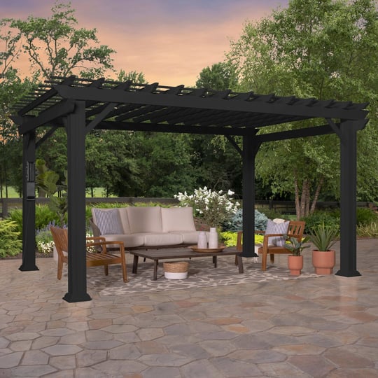 14x10-stratford-traditional-steel-pergola-with-sail-shade-soft-canopy-1