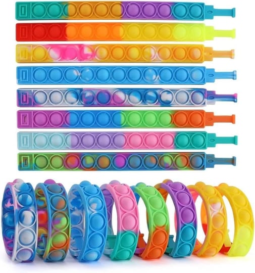 16pcs-pop-fidget-toy-fidget-bracelet-durable-and-adjustable-multicolor-stress-relief-finger-press-br-1