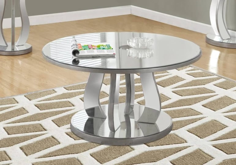 18-in-brushed-silver-mdf-coffee-table-with-a-mirror-top-1