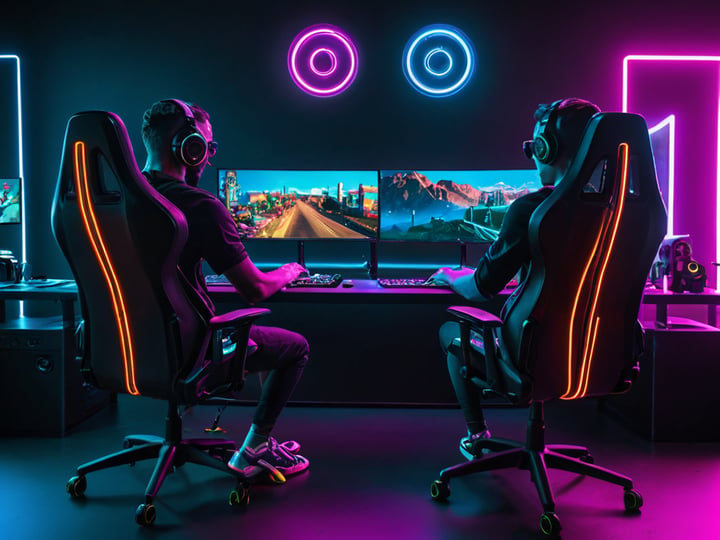 2 Person Gaming Desks-2