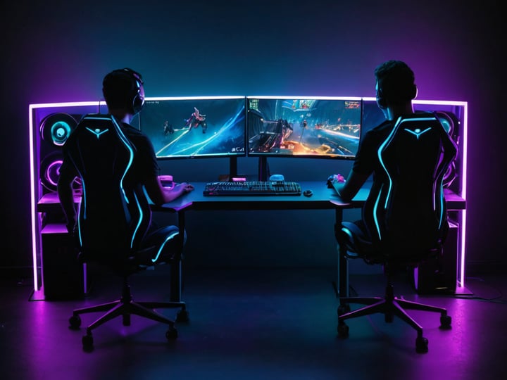 2 Person Gaming Desks-4