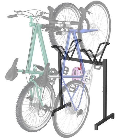 2-bikes-floor-stand-adjustable-bicycle-parking-rack-with-hook-for-garage-indoor-outdoor-rack-storage-1