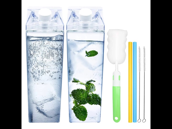 2-pack-33oz-milk-carton-water-bottle-clear-square-milk-bottles-bpa-free-portable-water-bottle-with-s-1