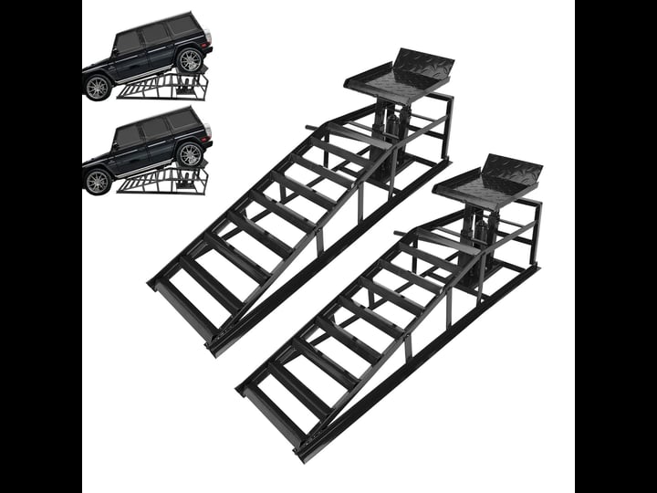 2-pack-hydraulic-car-ramps-5t-10000lbs-low-profile-car-lift-service-ramps-truck-trailer-garageheight-1