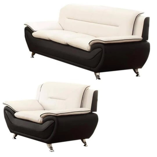 2-piece-living-room-set-with-2-tone-sofa-and-armchair-in-black-beige-1