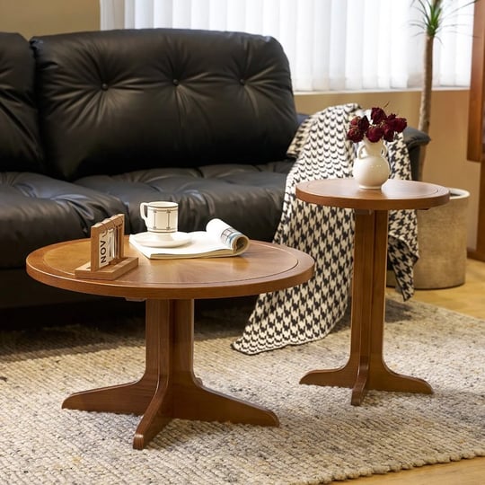 2-piece-modern-farmhouse-living-room-coffee-table-set-stylish-and-elegant-nesting-round-wooden-table-1