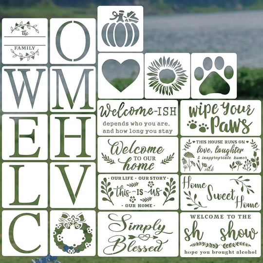 22-pieces-large-letter-welcome-stencils-for-painting-on-wood-reusable-farmhouse-stencil-plastic-wood-1