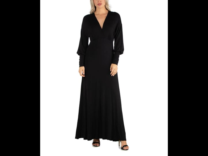 24seven-comfort-apparel-black-womens-formal-long-sleeve-maxi-dress-1
