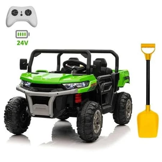 24v-2-seater-ride-on-dump-truck-for-kids-with-2x200w-motors-electric-dump-bed-shovel-ride-on-utv-car-1