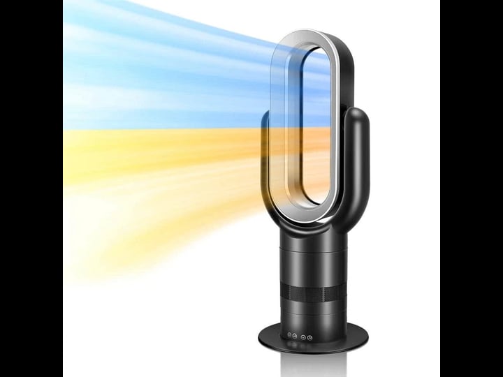 26-in-3-fan-speeds-bladeless-tower-fan-in-black-with-heater-and-cooling-combo-remote-control-for-hom-1