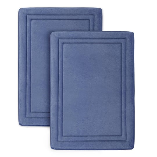 2pc-quick-drying-memory-foam-framed-bath-mat-with-griptex-skid-resistant-base-dark-blue-microdry-1