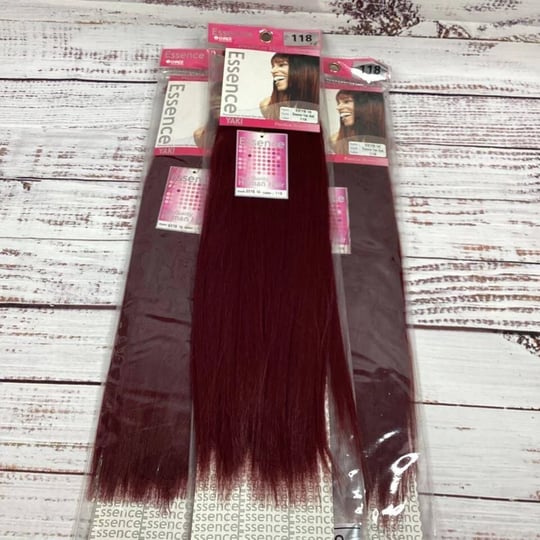 3-packs-essence-118-burgundy-yaki-bulk-16-micro-braiding-blend-hair-1