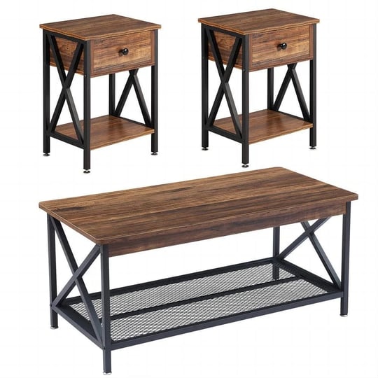 3-piece-occasional-table-set-with-coffee-table-2-end-tables-brown-coffee-table-set-1