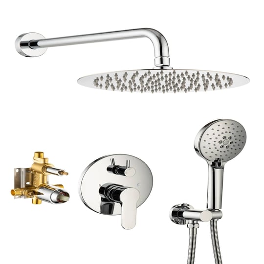3-spray-patterns-10-in-wall-mount-rain-dual-shower-heads-with-handheld-and-valve-clear-1