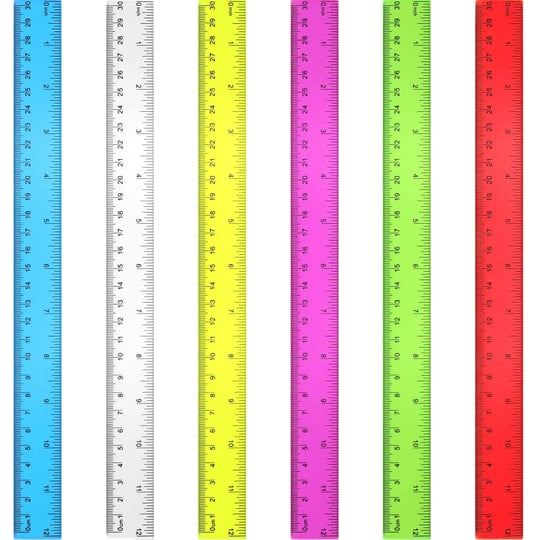 30-pack-clear-ruler-plastic-rulers-12-inch-transparent-assorted-color-kids-ruler-bulk-for-school-wit-1