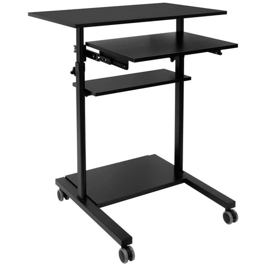 32-in-rectangular-black-standing-desk-cart-with-keyboard-drawer-1