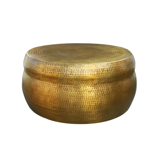 32-inch-artisanal-round-drum-coffee-table-hammered-embossed-texturing-aluminum-antique-brass-1
