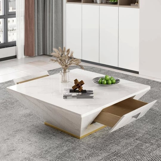 35-in-white-trapezoid-concise-square-drum-wood-top-coffee-table-1