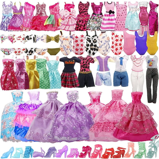 35-pack-handmade-doll-clothes-including-5-wedding-gown-dresses-5-fashion-dresses-4-braces-skirt-3-to-1