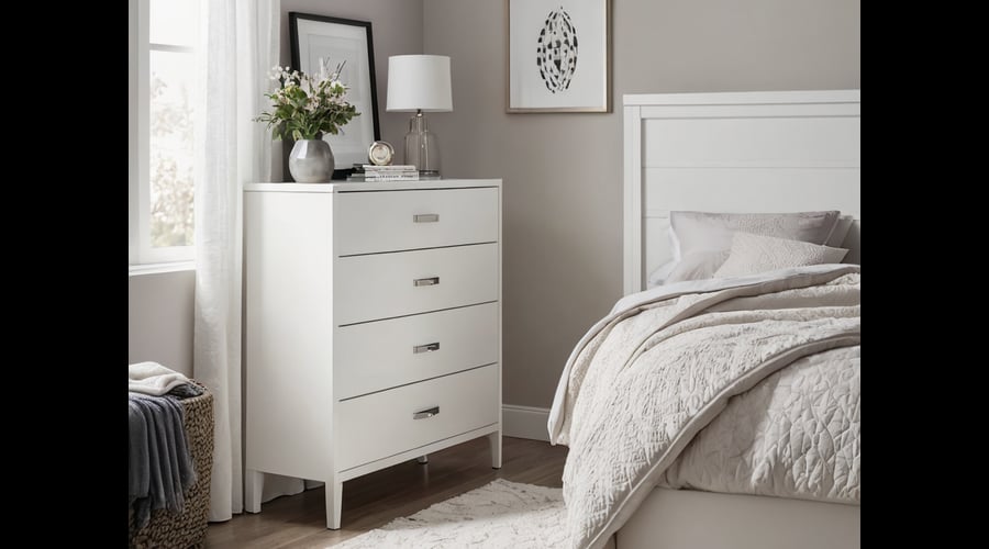 Compare the best white 4-drawer dressers, featuring sleek designs and generous storage.