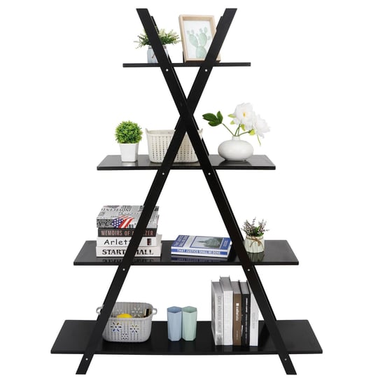 4-tier-black-wood-ladder-plant-display-oxford-a-frame-furniture-1