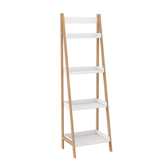 4-tier-bookshelf-with-ladder-style-raised-edges-white-brown-1