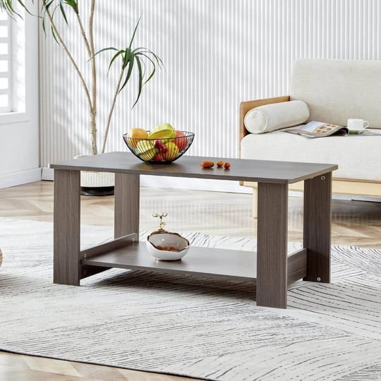 43-3-in-modern-and-practical-walnut-textured-double-layered-coffee-tea-table-for-living-room-gray-1