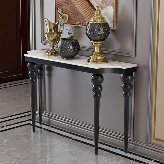 47-2-mid-century-modern-white-marble-console-table-narrow-entryway-table-stainless-steel-legs-1