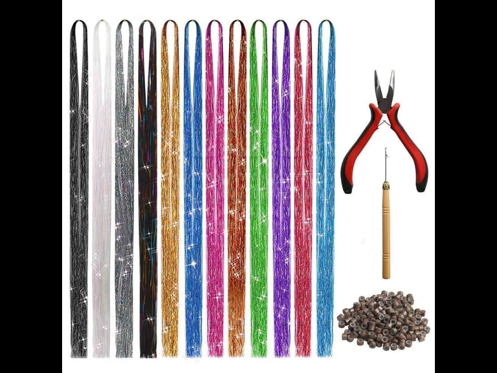47-inches-hair-extension-tinsel-with-tool-12-colors-2400-strands-hair-extension-tinsel-kit-glitter-h-1