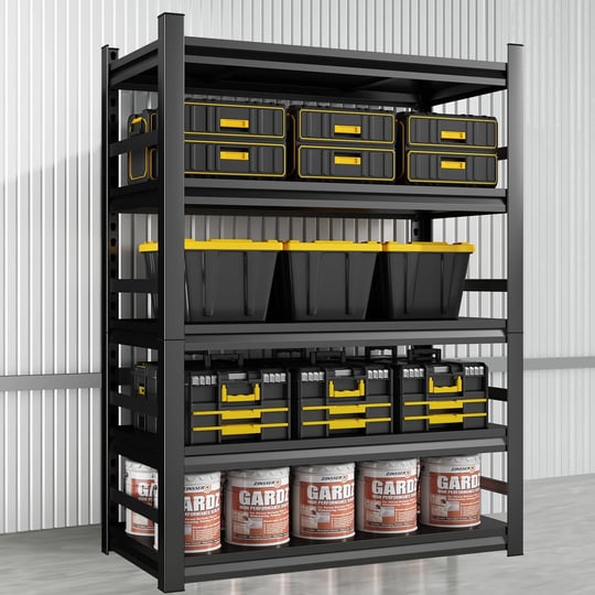 48-w-garage-shelvingsturdy-garage-shelves-steel-heavy-duty-shelflarge-metal-shelvesadjustable-garage-1