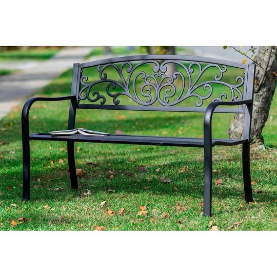 50-in-long-garden-bench-black-scroll-backrest-1