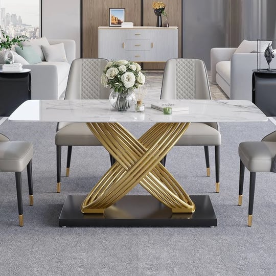 55-white-dining-table-for-6-person-modern-rectangular-sintered-stone-tabletop-1