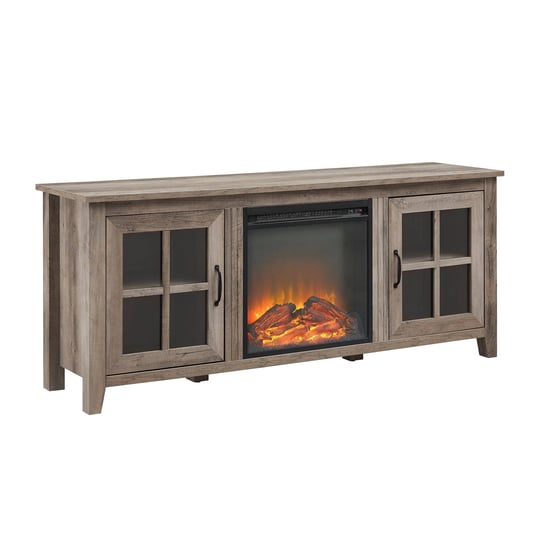 58-gray-wash-glass-windowpane-door-electric-fireplace-console-1