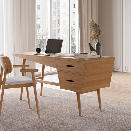59-1-mid-century-modern-natural-writing-desk-wooden-computer-desk-with-2-drawers-4-legs-1