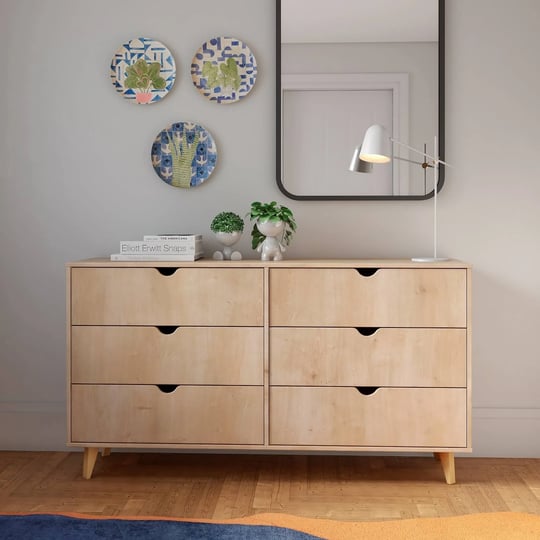 6-drawer-dresser-double-wooden-cabinet-natural-wood-1