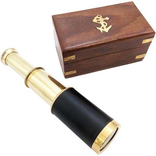 6-handheld-brass-telescope-with-wooden-storage-box-functional-pirate-spyglass-collapsible-design-for-1