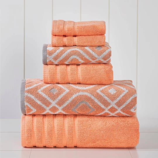 6-piece-yarn-dyed-towel-set-oxford-coral-1