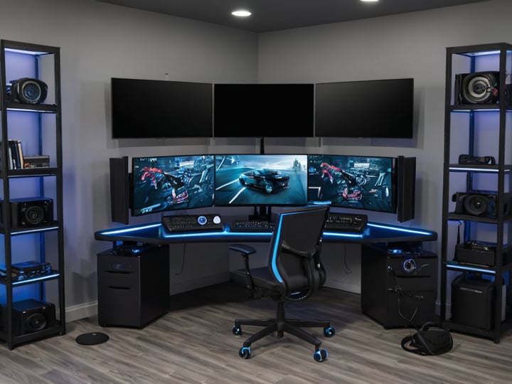 63 Inch Gaming Desks-3