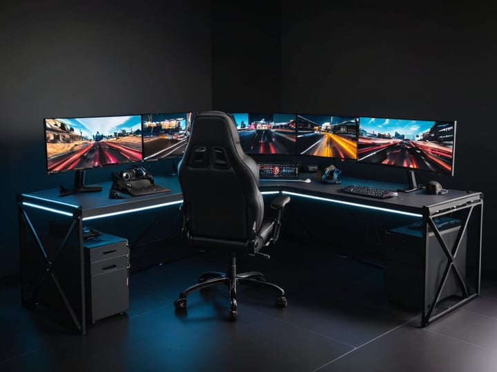 63 Inch Gaming Desks-4