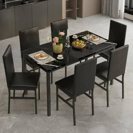 7-piece-kitchen-dining-table-and-chair-set-dining-room-table-set-with-faux-marble-tabletop-pu-leathe-1