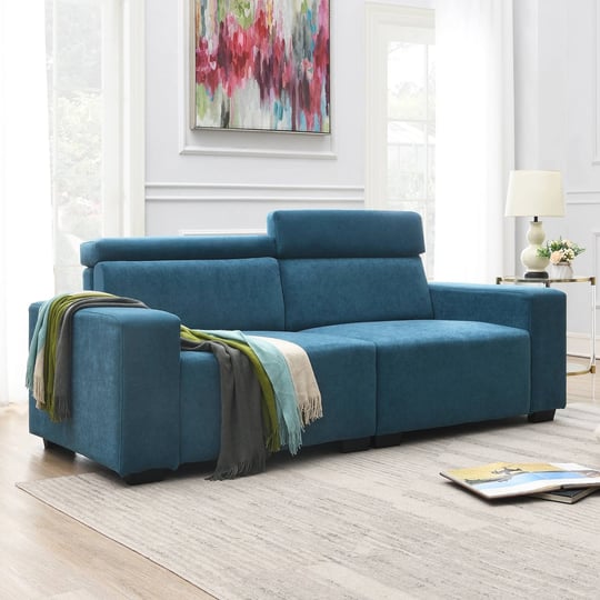 87-adjustable-headrest-loveseat-sofa-in-velvet-spacious-and-comfortable-2-seater-sofa-light-blue-1