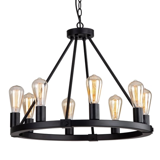 9mmml-23-6-8-lights-wagon-wheel-chandelierblack-metal-round-industrial-vintage-kitchen-island-pendan-1