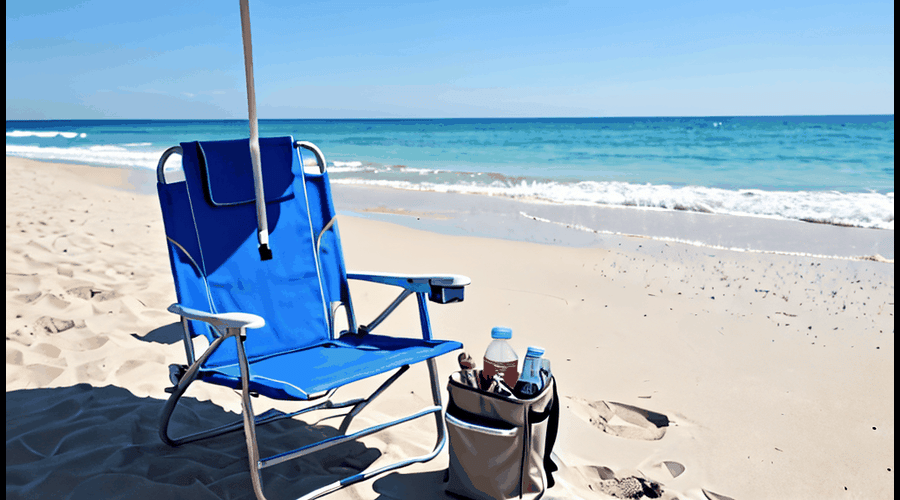 Portable beach furniture that doubles as a cooler, perfect for days at the shore.