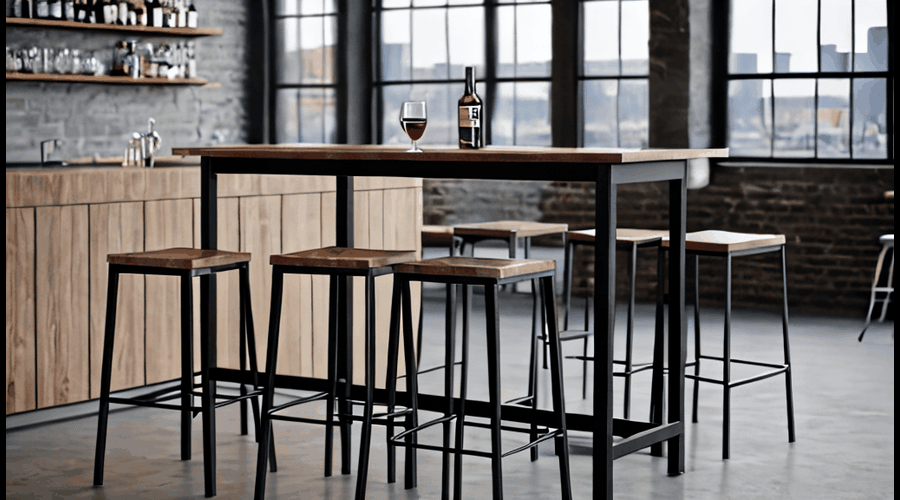 Discover the perfect bar height table and chairs for your home or business in this comprehensive roundup, featuring top-rated products and expert buying tips.